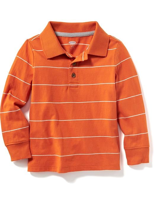 View large product image 1 of 1. Striped Jersey Polo for Toddler Boys