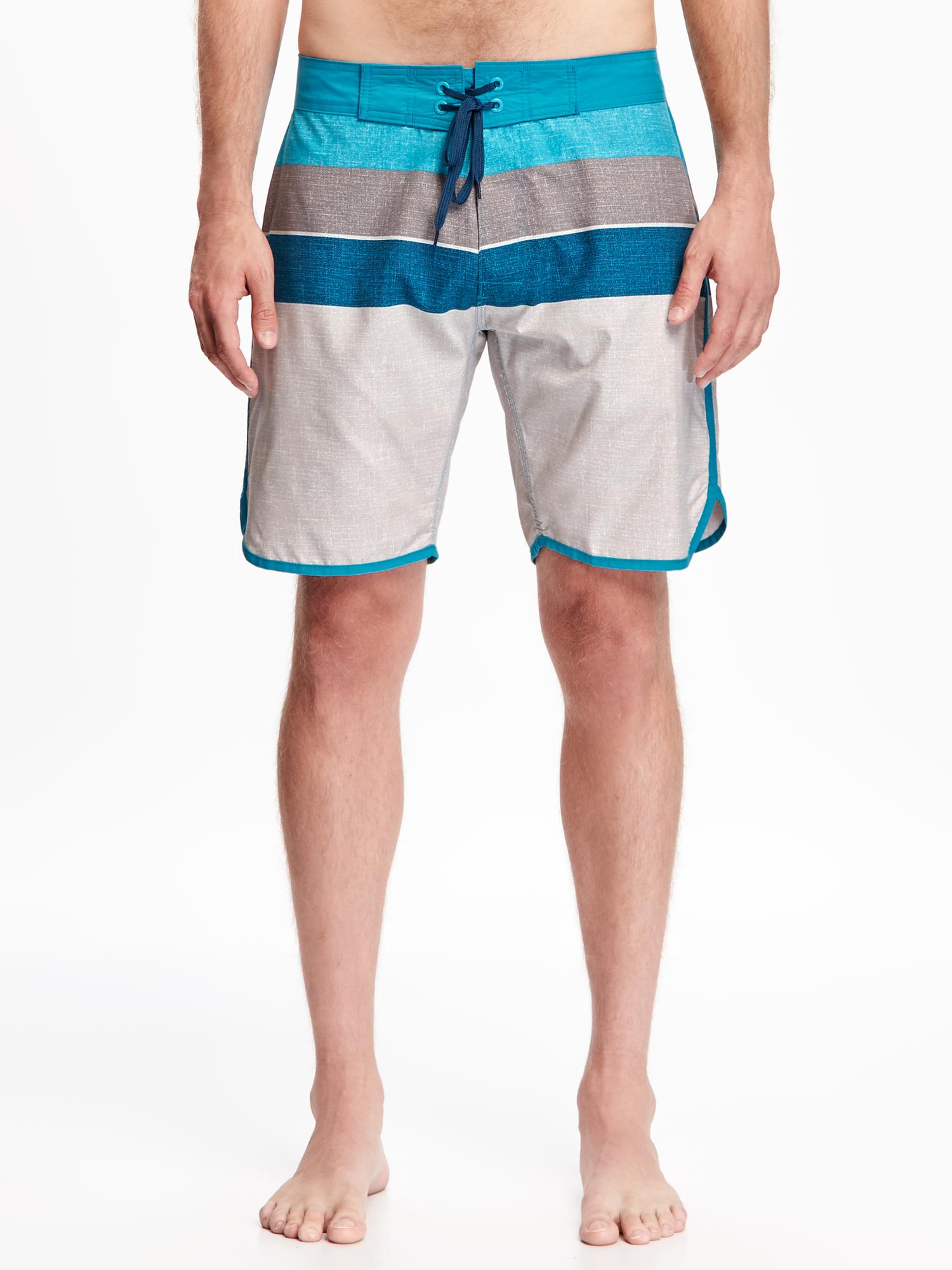View large product image 1 of 2. Color-Block Board Shorts for Men (9")