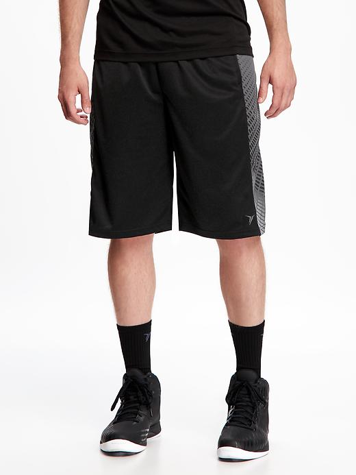 View large product image 1 of 1. Go-Dry Printed Basketball Shorts for Men (12")