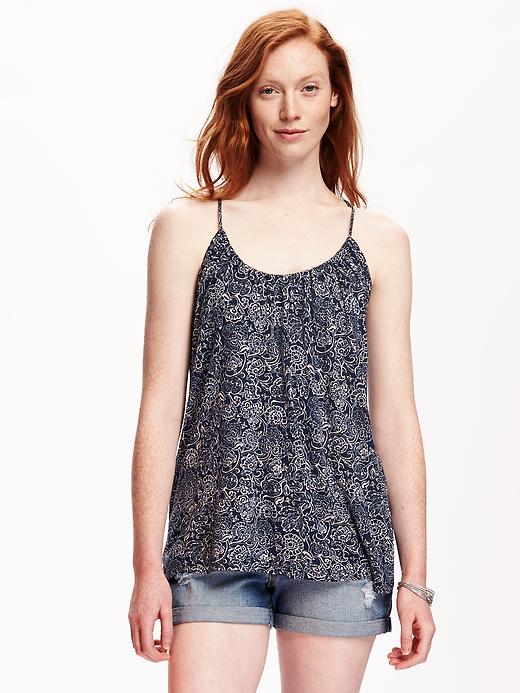 View large product image 1 of 1. Relaxed Strappy Suspended-Neck Tank for Women