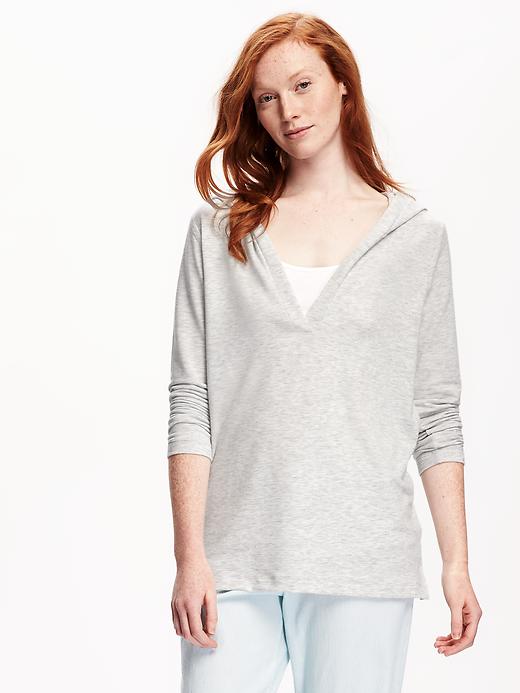 Image number 1 showing, Relaxed Hooded Tunic for Women
