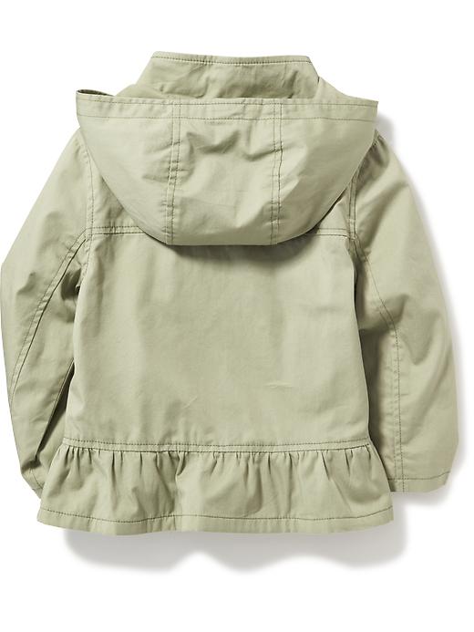 View large product image 2 of 2. Twill Peplum-Hem Anorak for Toddler