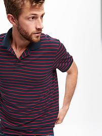 View large product image 4 of 5. Striped Pique Polo for Men