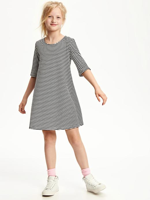 View large product image 1 of 2. Swing 3/4-Sleeve Dress for Girls