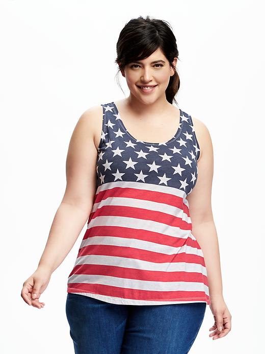 Image number 1 showing, Relaxed Plus-Size Scoop Tank