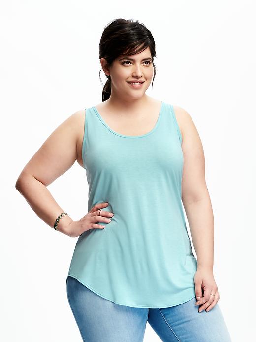 View large product image 1 of 1. Lightweight Curved-Hem Tank