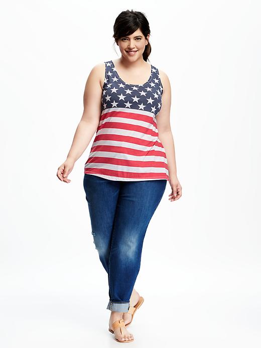Image number 3 showing, Relaxed Plus-Size Scoop Tank