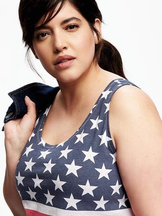 Image number 4 showing, Relaxed Plus-Size Scoop Tank