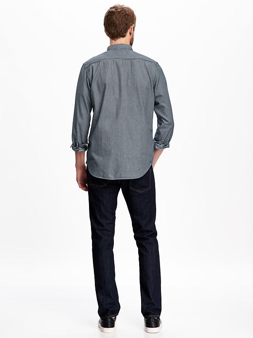 Image number 2 showing, Regular-Fit Denim Shirt for Men