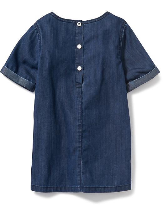 View large product image 2 of 2. Denim Shift Dress for Toddler