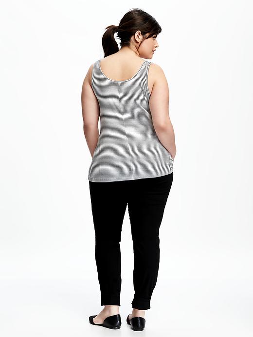 Image number 2 showing, Fitted Rib-Knit Plus-Size Tank