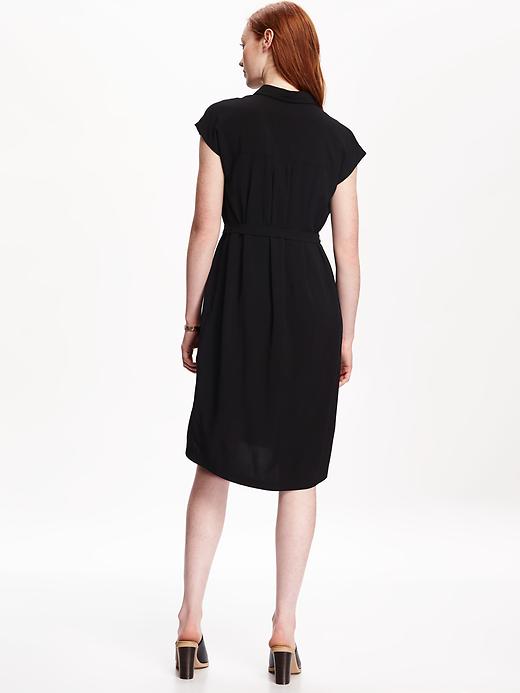 Image number 2 showing, Dolman-Sleeve Shirt Dress for Women