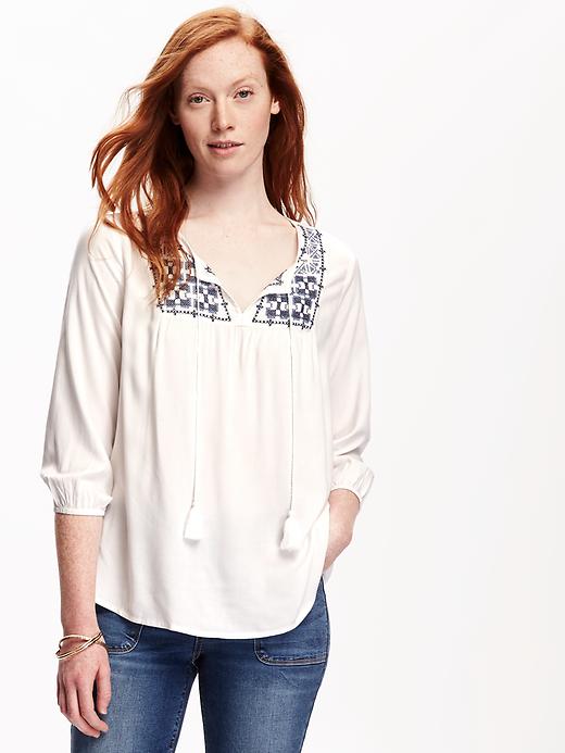 Image number 1 showing, Boho Swing Blouse for Women