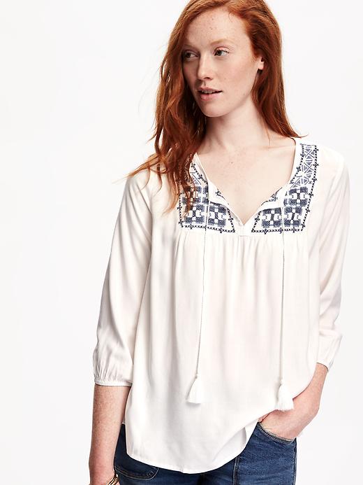 Image number 4 showing, Boho Swing Blouse for Women