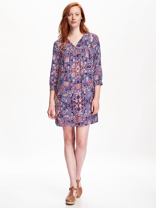 Image number 1 showing, Printed Boho Shift for Women