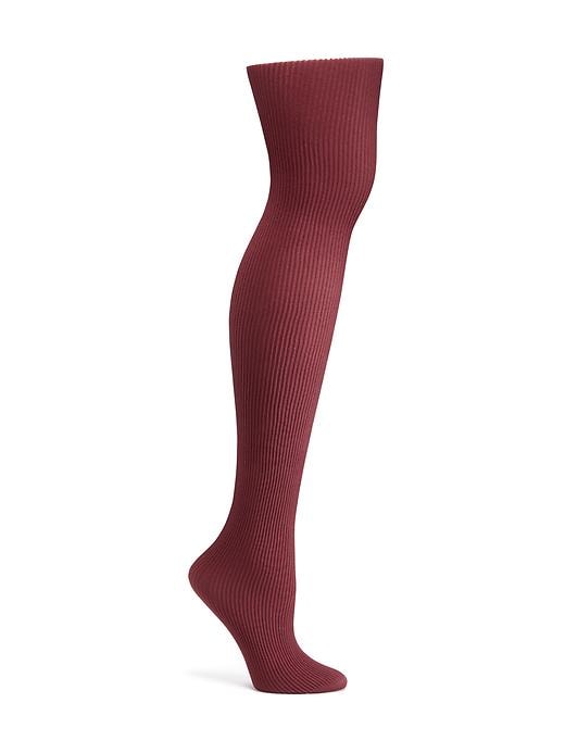 View large product image 1 of 1. Rib-Knit Tights for Women