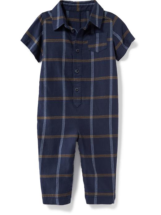 View large product image 1 of 1. Plaid Romper for Baby