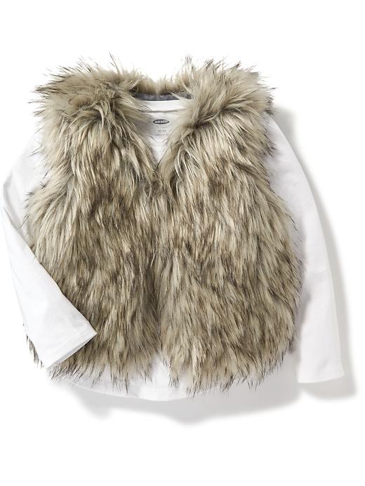 View large product image 1 of 1. Faux-Fur Vest for Toddler