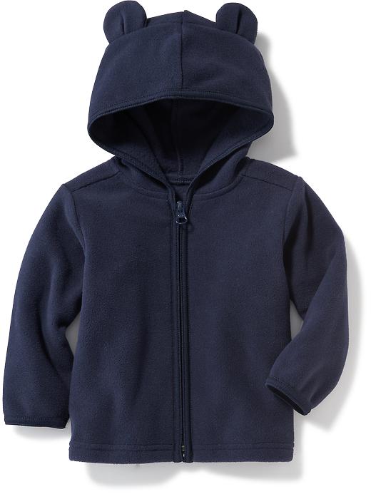 View large product image 1 of 1. Go-Warm Micro Fleece Critter Hoodie for Baby