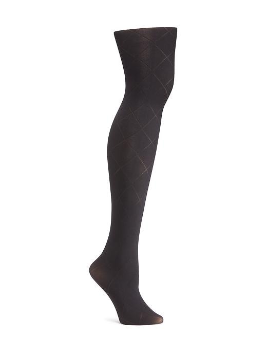 View large product image 1 of 1. Diamond-Patterned Tights for Women