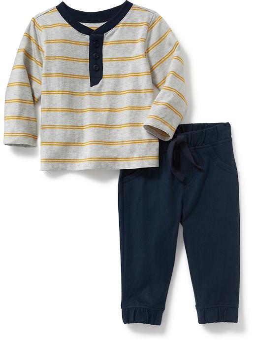 View large product image 1 of 1. 2-Piece Henley & Jogger Set for Baby