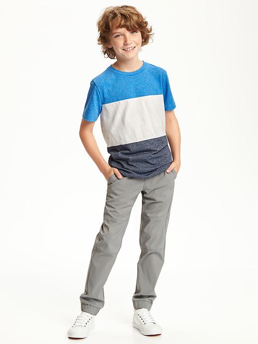 View large product image 2 of 2. Striped Colorblock Crew-Neck Tee for Boys