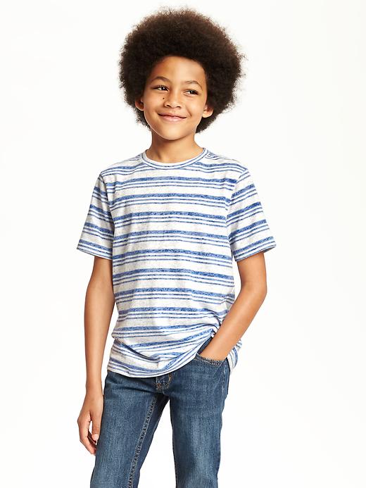 View large product image 1 of 2. Striped Crew-Neck Tee For Boys