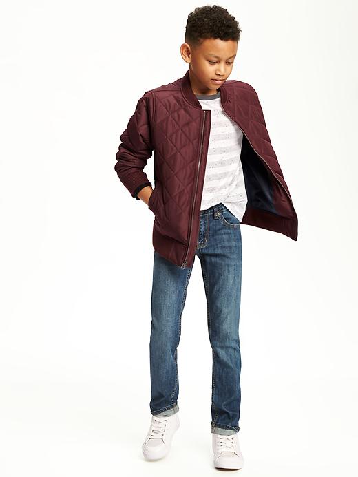 View large product image 2 of 2. Quilted Bomber Jacket for Boys
