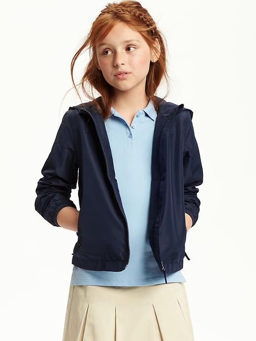 View large product image 1 of 2. Jersey-Lined Windbreaker for Girls