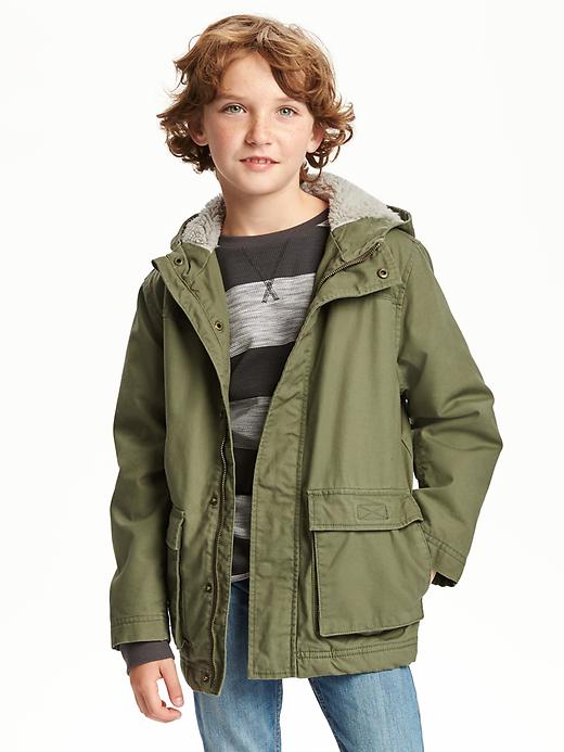 View large product image 1 of 2. Sherpa-Lined Jacket For Boys
