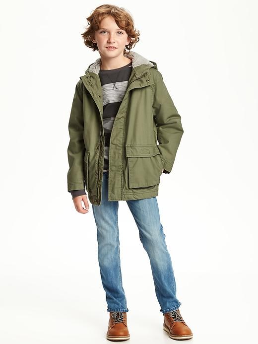 View large product image 2 of 2. Sherpa-Lined Jacket For Boys