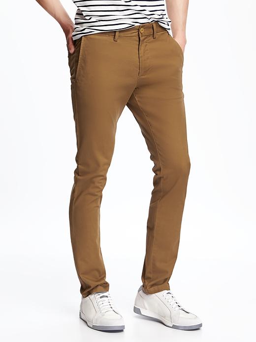 View large product image 1 of 1. Skinny Ultimate Built-In Flex Khakis for Men