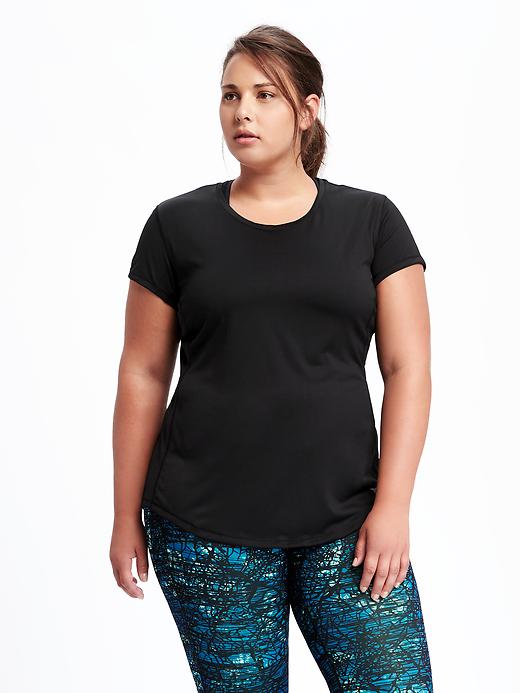 Image number 1 showing, Go-Dry Cool Plus-Size Running Tee