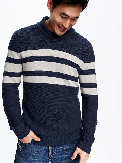 Image number 4 showing, Shawl-Collar Pullover for Men