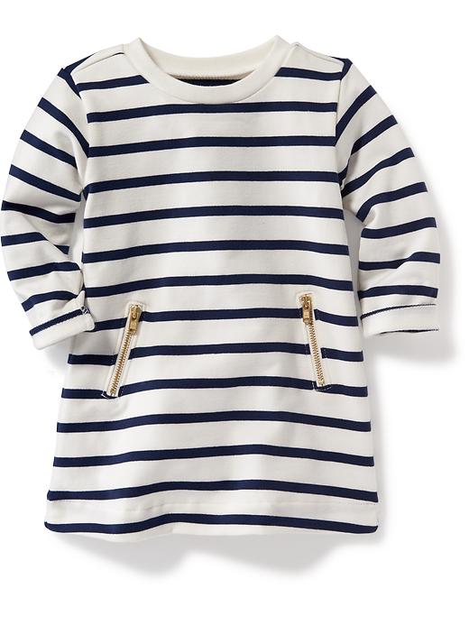 View large product image 1 of 1. Zip-Pocket French-Terry Dress for Baby