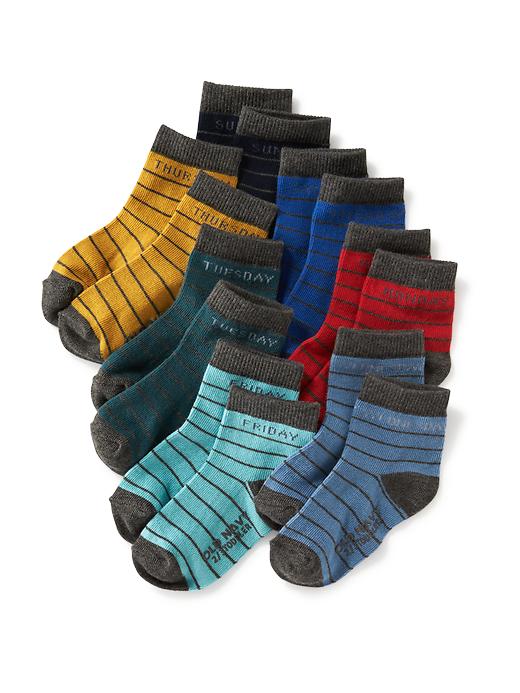 View large product image 1 of 1. Crew Socks 7-Pack for Toddler & Baby