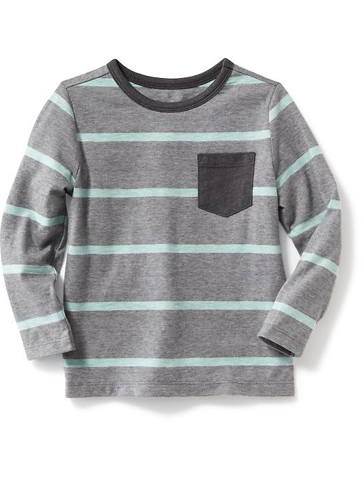 View large product image 1 of 1. Striped Pocket Tee for Toddler