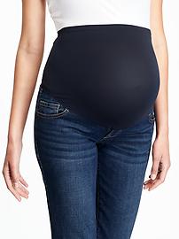 View large product image 3 of 3. Maternity Full-Panel Boot-Cut  Jeans