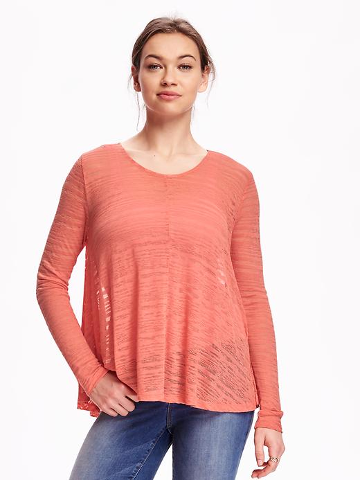 View large product image 1 of 1. Swing Shadowstripe Top for Women
