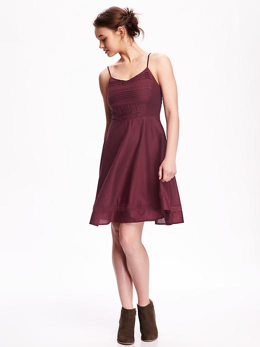 Image number 1 showing, Embroidered Cami Dress for Women