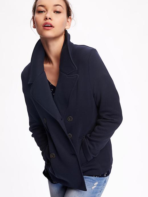 Image number 4 showing, Knit Peacoat for Women