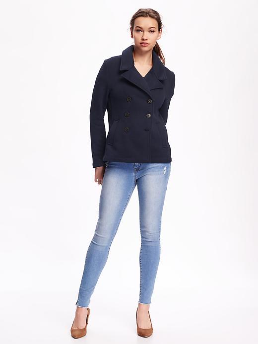 Image number 3 showing, Knit Peacoat for Women
