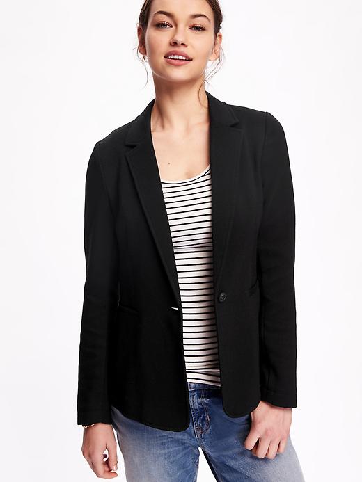 Image number 4 showing, Textured-Twill Blazer for Women