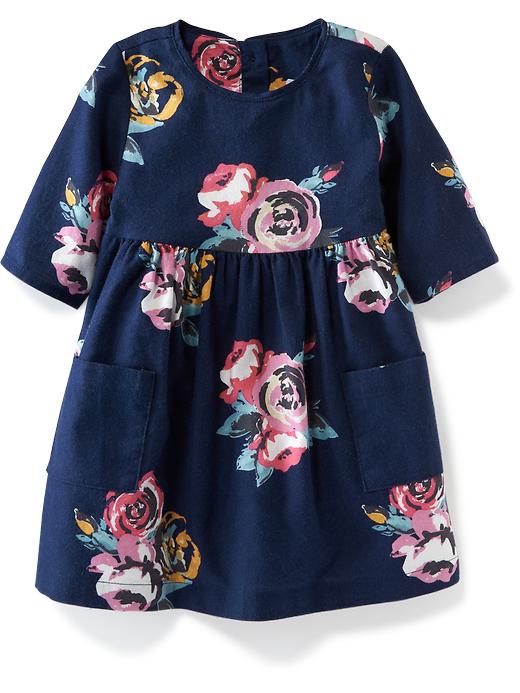 View large product image 1 of 2. Double-Pocket Twill Dress for Baby
