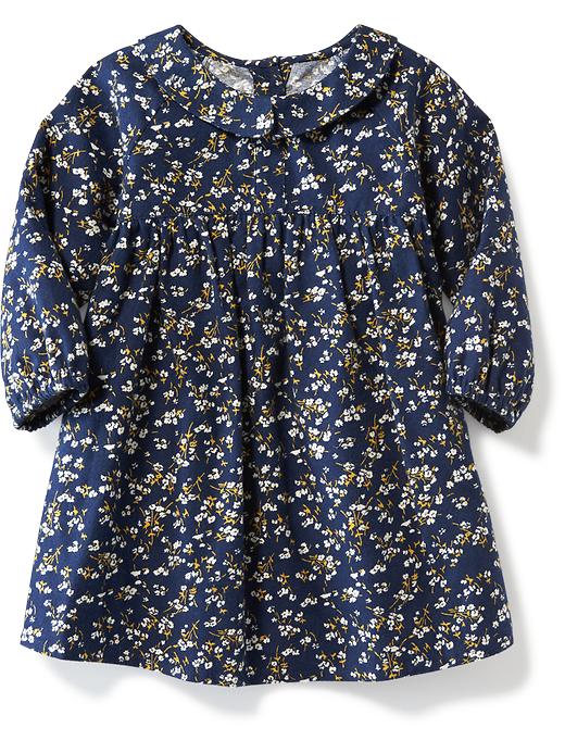 View large product image 1 of 2. Twill Babydoll Shirt Dress for Baby