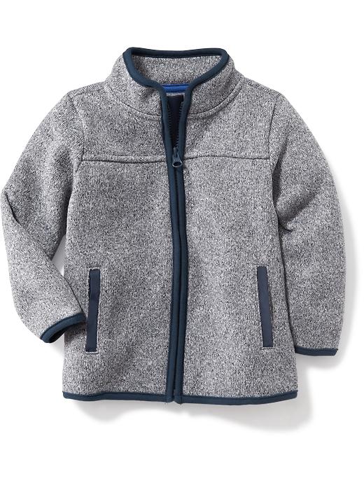 View large product image 1 of 1. Sweater-Knit Fleece Jacket for Toddler