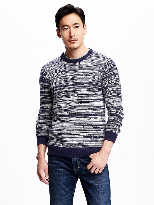 Image number 1 showing, Marled Crew-Neck Sweater for Men