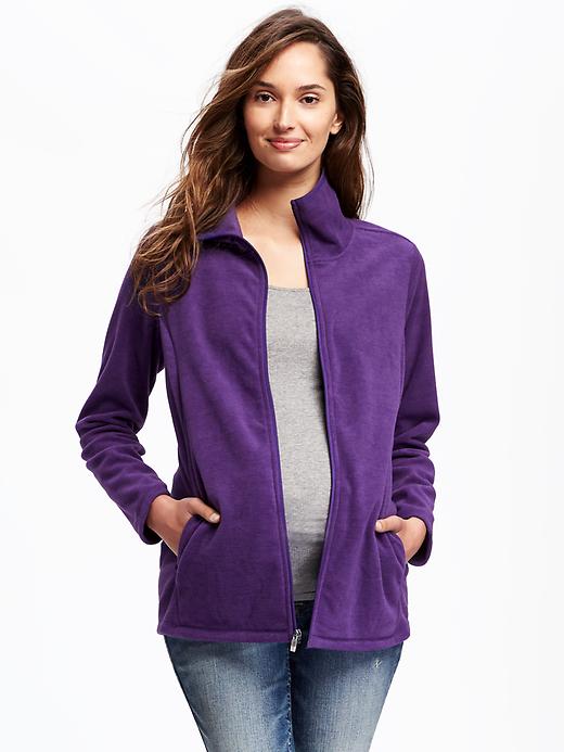 View large product image 1 of 1. Maternity Micro-Performance Fleece Jacket