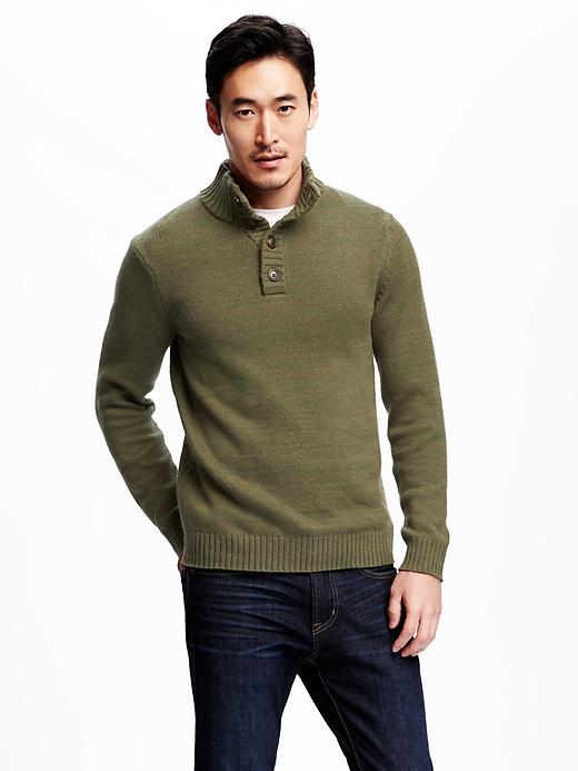 View large product image 1 of 1. Mock-Neck Sweater for Men