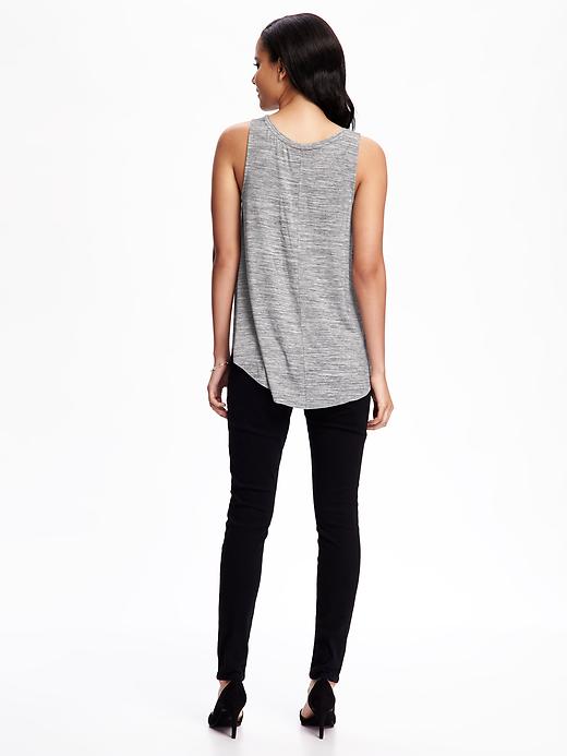 Image number 2 showing, Relaxed High-Neck Space-Dye Tank for Women
